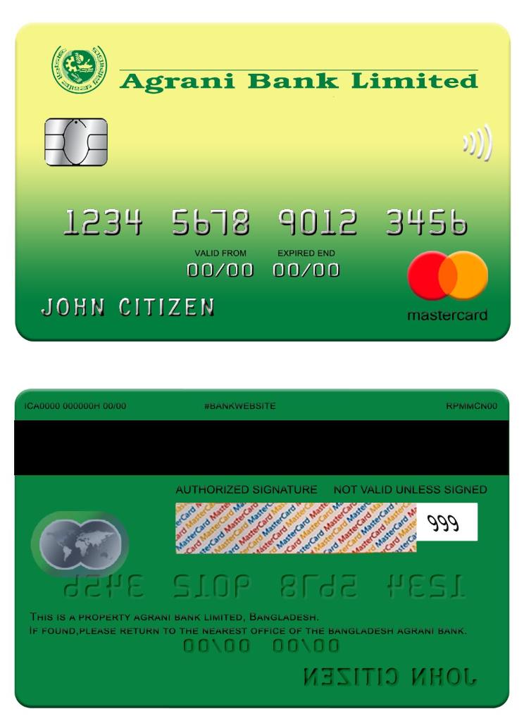 Bangladesh Agrani bank Mastercard